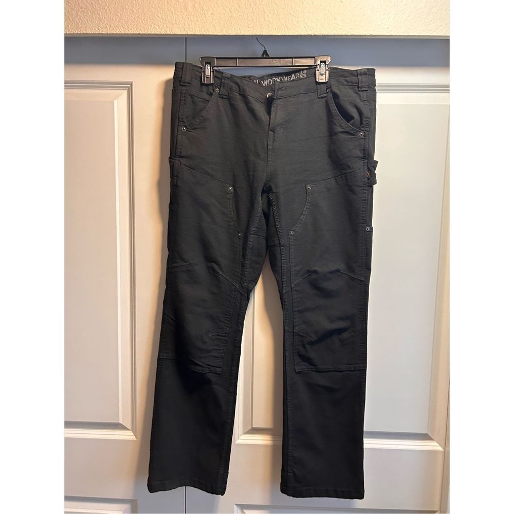 Dovetail Workwear Britt Utility Canvas black cargo pants